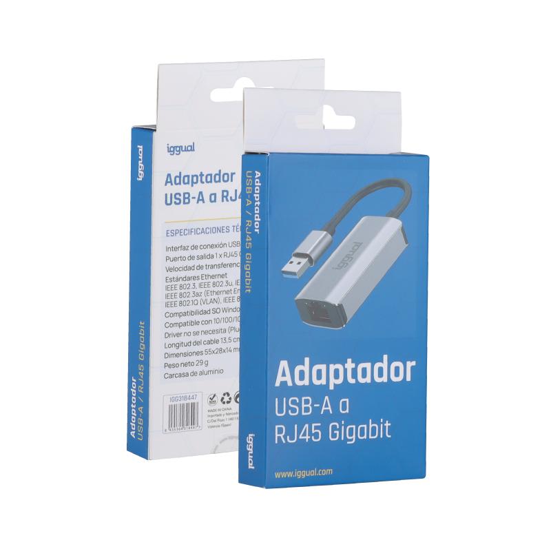 iggual Adaptador USB-A a RJ45 Gigabit - Imagem de Detalhe 2