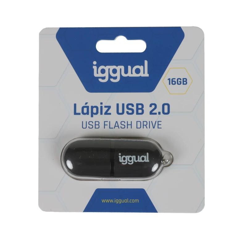 iggual Pen Drive USB 2.0 16GB PEN16 preto - Imagem de Detalhe 1