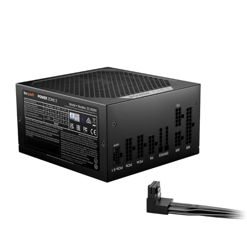 be quiet! POWER ZONE 2 850W fonte de alimentação 20+4 pin ATX ATX Preto - Imagem de Detalhe 2