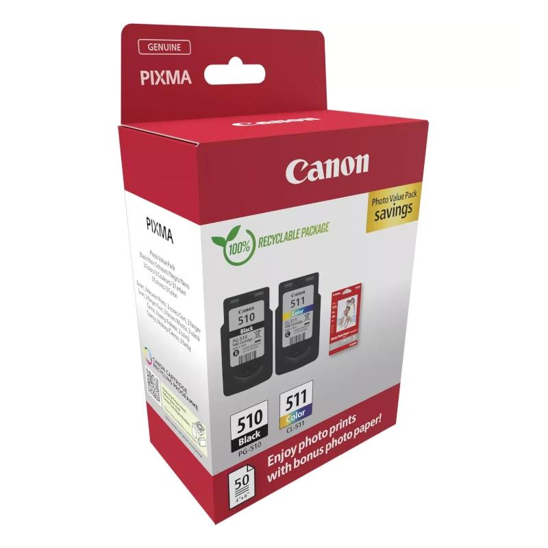 Canon Cartucho MultiPack PG-510/CL511+papel - Imagem de Detalhe 1