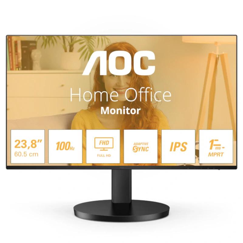 AOC 24B3HA2 monitor de ecrã 60,5 cm (23.8") 1920 x 1080 pixels Full HD LED Preto - Imagem de Detalhe 4