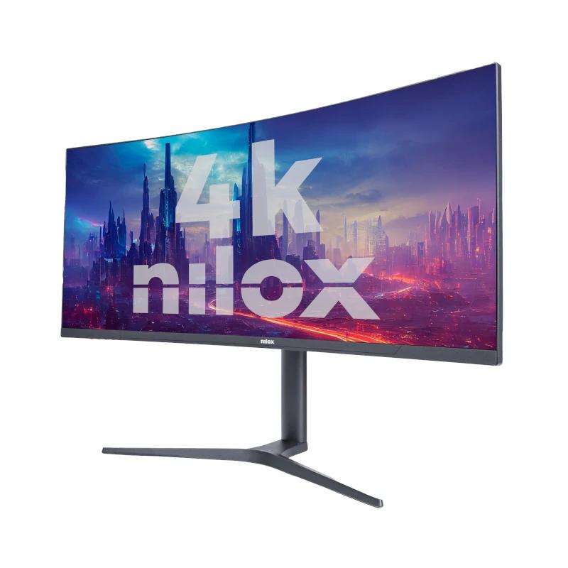 Nilox MONITOR 34" NXM344KD11 ULTRAWIDE 4K CURVO 144HZ 2HDMI 2DP 1MS MMDIA monitor de ecrã 86,4 cm (34") 3440 x 1440 pixels UltraWide Quad HD LED Preto - Imagem de Detalhe 1