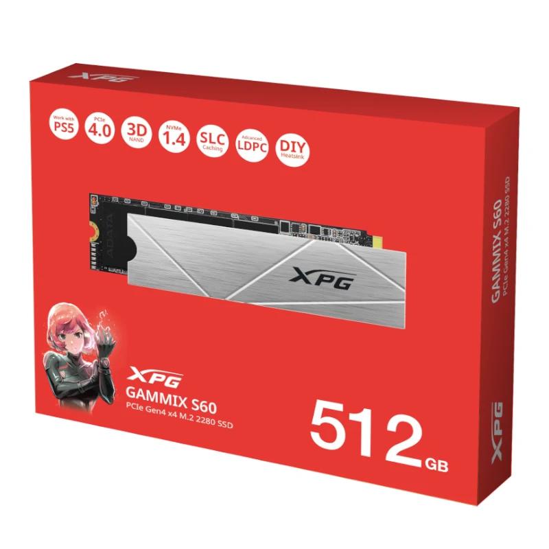 XPG GAMMIX S60 512 GB M.2 PCI Express 4.0 NVMe 3D NAND - Imagem de Detalhe 4