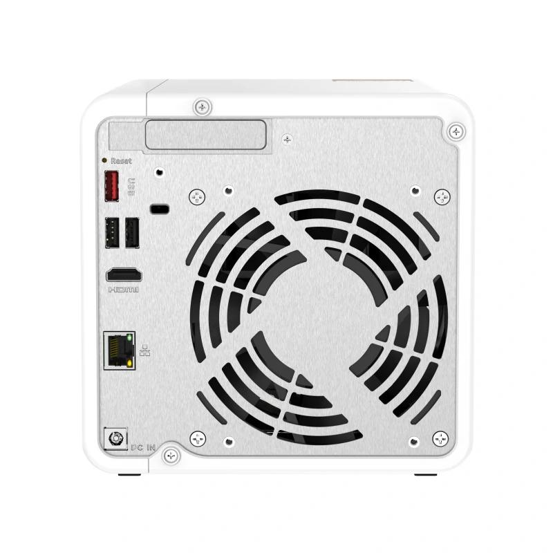 QNAP TS-462-4G servidor NAS e de armazenamento Tower Intel® Celeron® N4505 4 GB DDR4 0 TB QNAP QTS Branco - Imagem de Detalhe 1