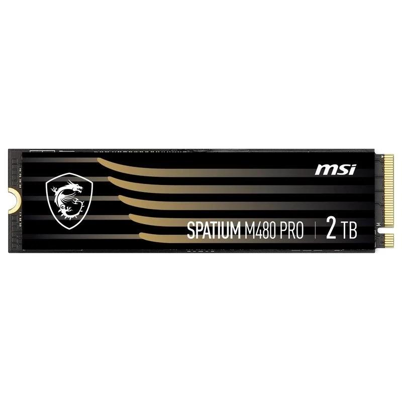 MSI Spatium M480 PRO PCIE 4.0 NVME M.2 2TB disco SSD PCI Express 4.0 3D NAND - Imagem de Detalhe 1