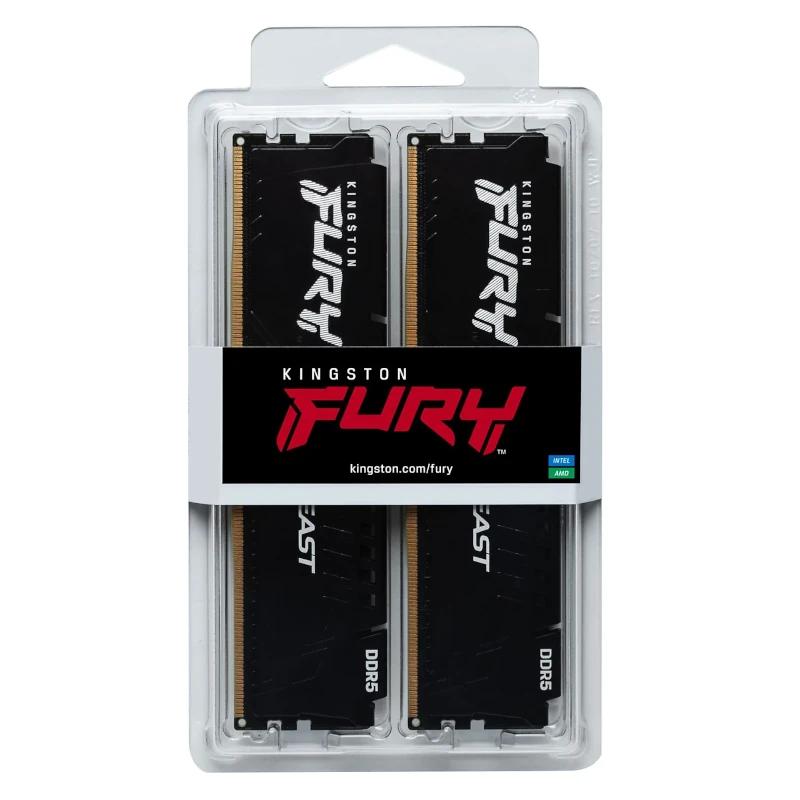 Kingston Technology FURY Beast módulo de memória 32 GB 2 x 16 GB DDR5 6000 MT/s 288-pin DIMM - Imagem de Detalhe 1