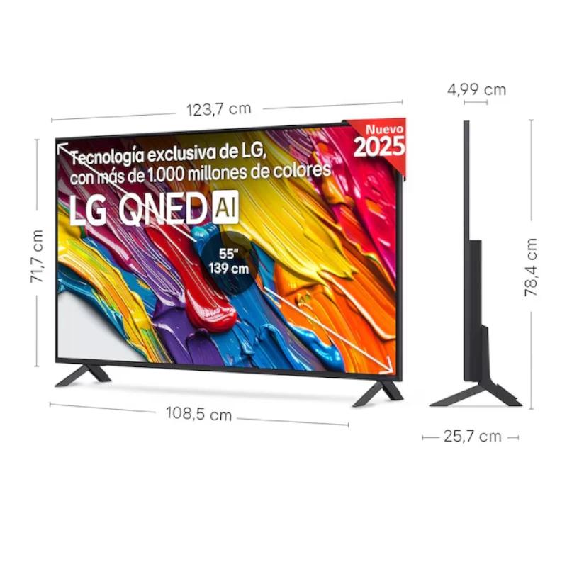 LG QNED AI 55QNED82A6B 139,7 cm (55") 4K Ultra HD Smart TV Wi-Fi Preto - Imagem de Detalhe 1