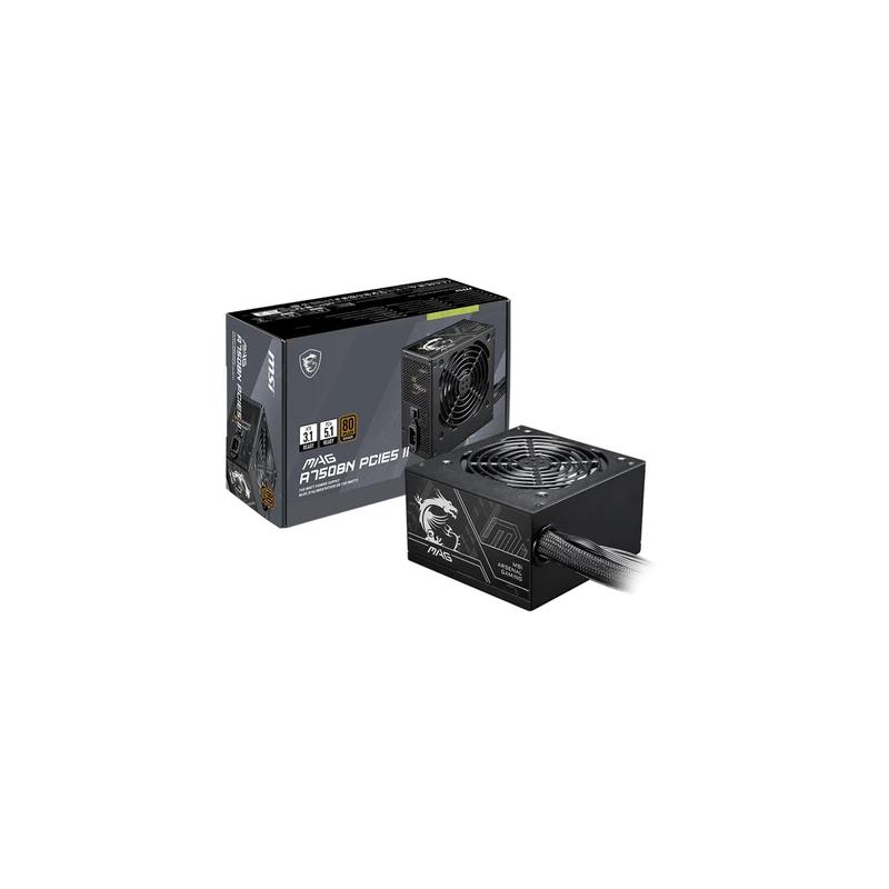 MSI | Fuente Alimentación MAG A750BN IE5 II | 750W | 60Hz - Imagem de Detalhe 3