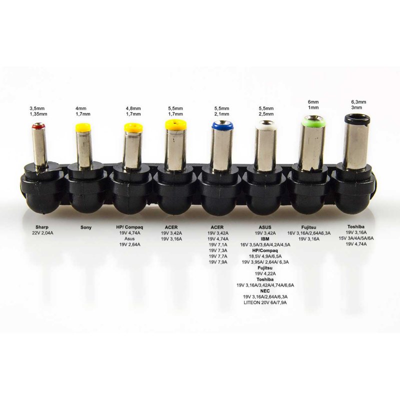 Tacens Cargador Portátil ANIMA 100W 8 Conector. - Imagem de Detalhe 6
