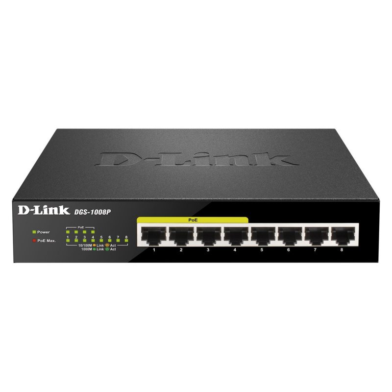 D-Link DGS-1008P Switch 8xGB 4xPoE - Imagem de Detalhe 5