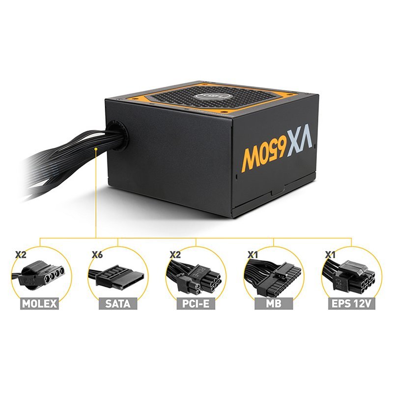 NOX Fonte de Alimentação Urano VX 650W 80+ BRONZE - Imagem de Detalhe 4