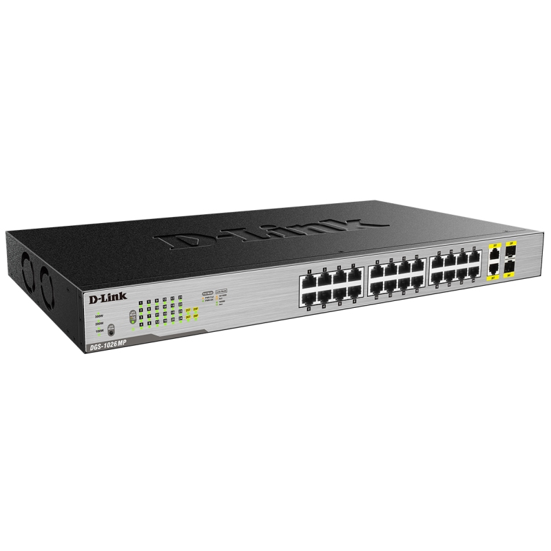 D-Link DGS-1026MP Switch 24xGB PoE+ 2xSFP - Imagem de Detalhe 4