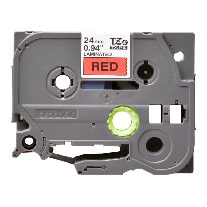 Brother TZe451 fita laminada 24mm Preto/Vermelho 8m - Imagem de Detalhe 2