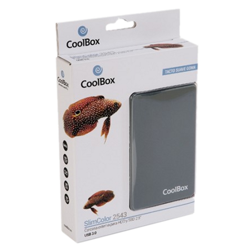 CoolBox Caixa HDD 2.5" SCG2543 CINZA USB3.0 CINZA - Imagem de Detalhe 2