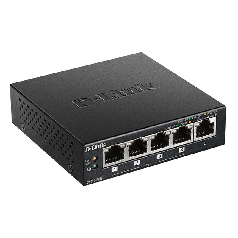D-Link DGS-1005P Switch 5xGB 4xPoE - Imagem de Detalhe 3
