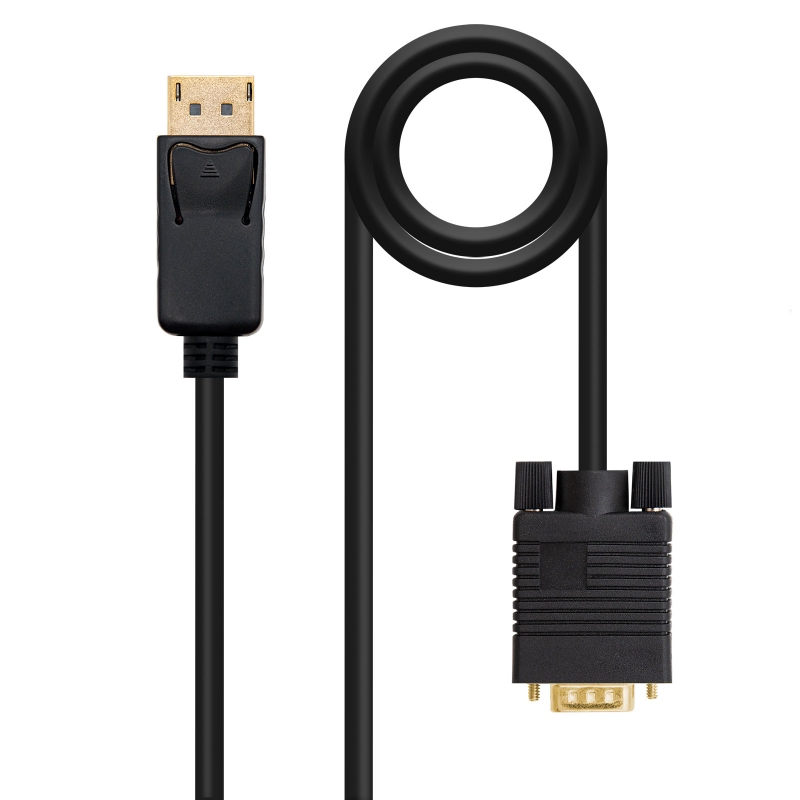 Nanocable Cabo Conversor DP para VGA preto 2 M - Imagem de Detalhe 3