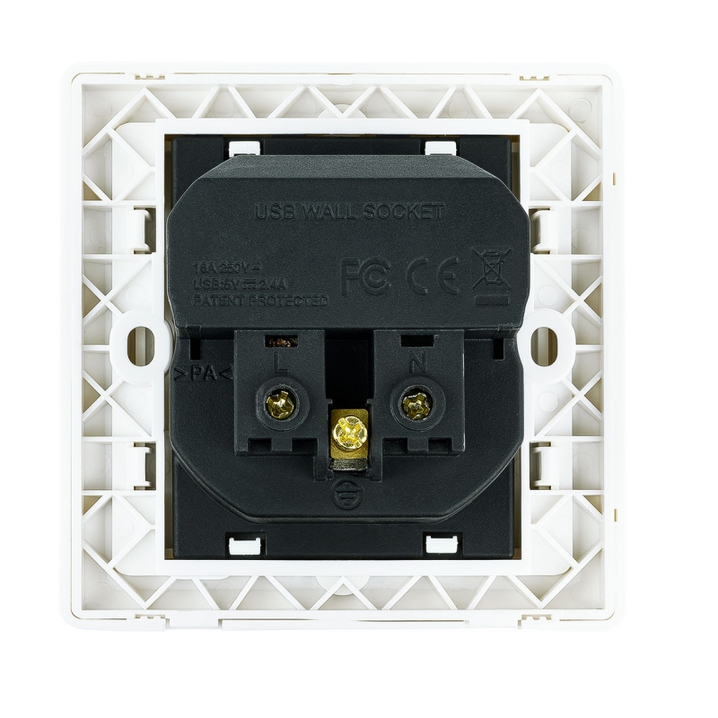 Nanocable Base de enchufe pared schuko+2USB 2.4A - Imagem de Detalhe 5