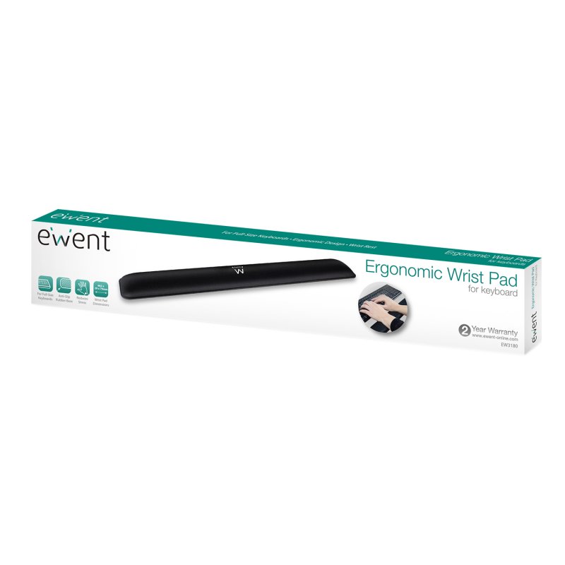 EWENT EW3180 Apoio para Pulsos Ergonómico Preto - Imagem de Detalhe 4