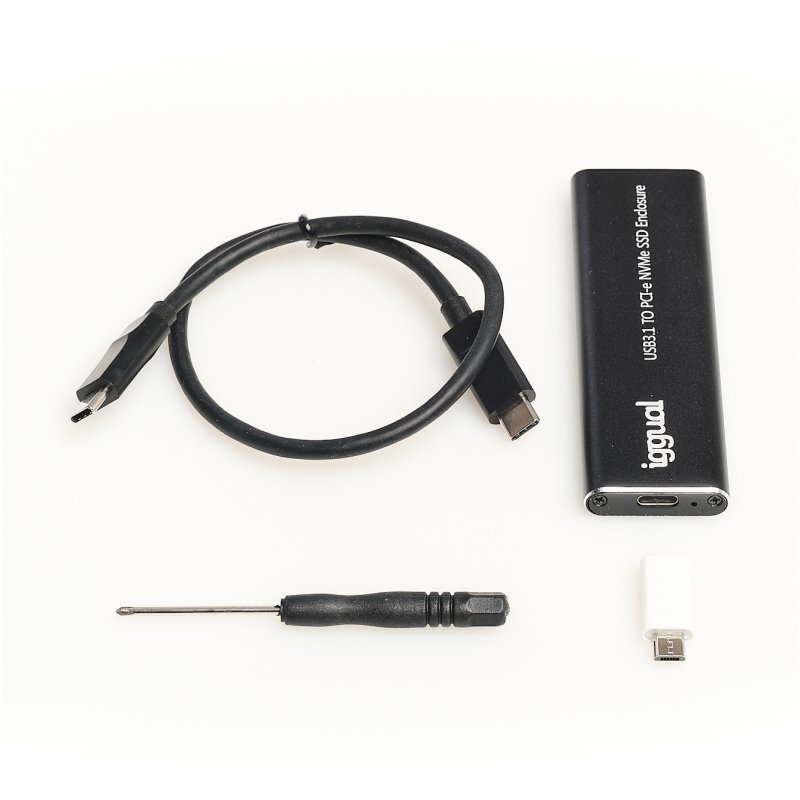 iggual Caixa externa USB-C 3.1 SSD M.2 NVMe e SATA - Imagem de Detalhe 4