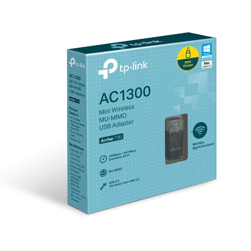 TP-Link Archer T3U Mini Adaptador USB WiFi AC1300 - Imagem de Detalhe 2