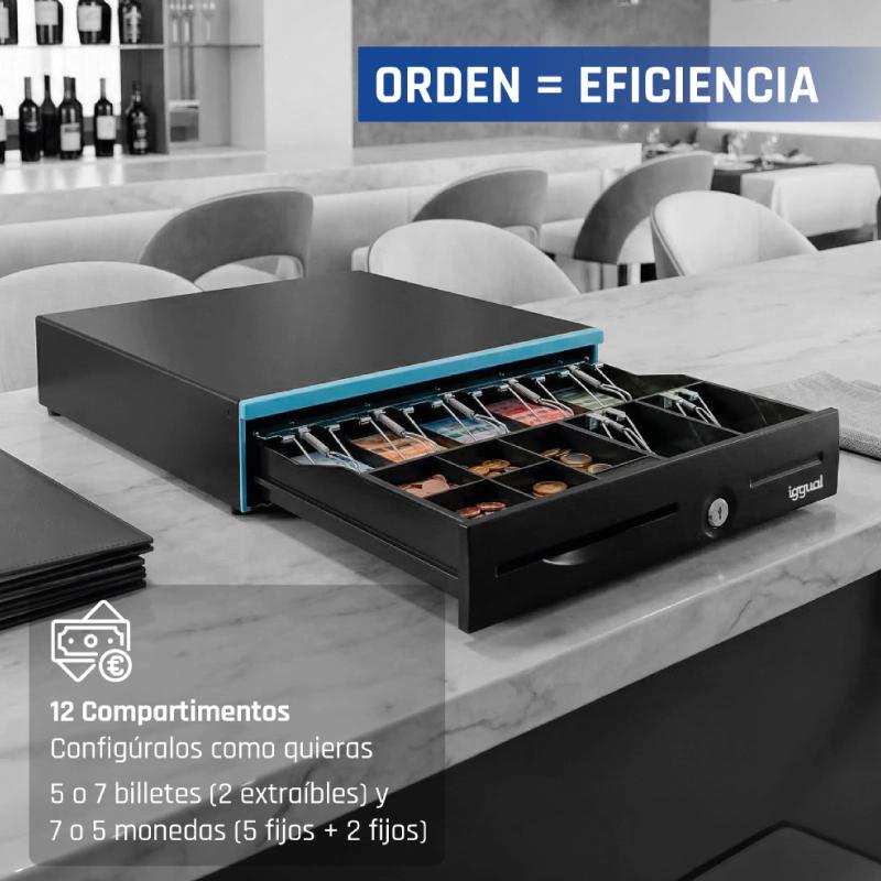 iggual Cajón Portamonedas IRON-30B 42cm 5+7/7+5 - Imagem de Detalhe 13