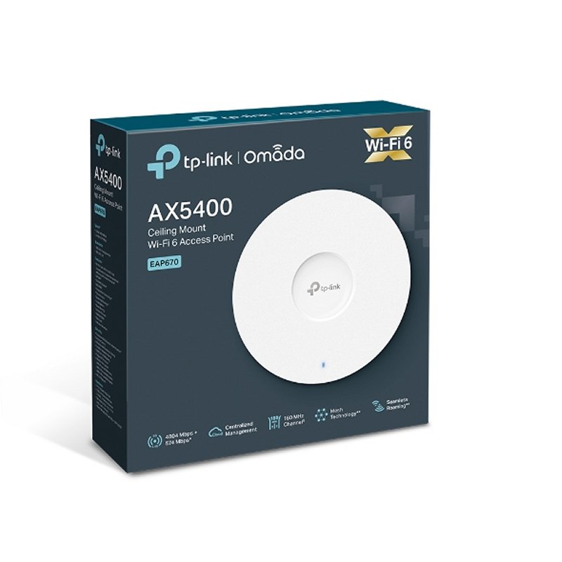 TP-Link EAP670 AP WiFi6 AX5400 Teto Dual 1x2.5GbE - Imagem de Detalhe 6