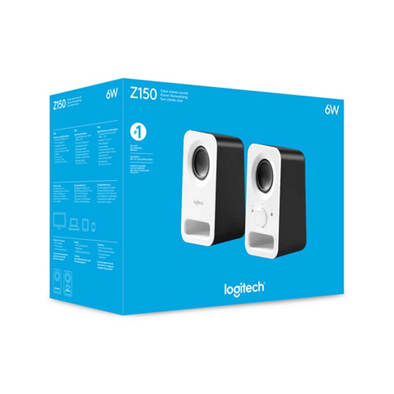 Logitech Altifalante 2.0 Z150 Branco - Imagem de Detalhe 6