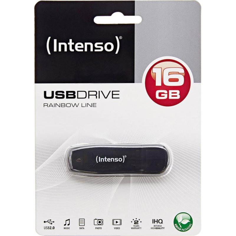 Intenso 3502470 Pen USB 2.0 Arco-íris 16GB Preto - Imagem de Detalhe 5