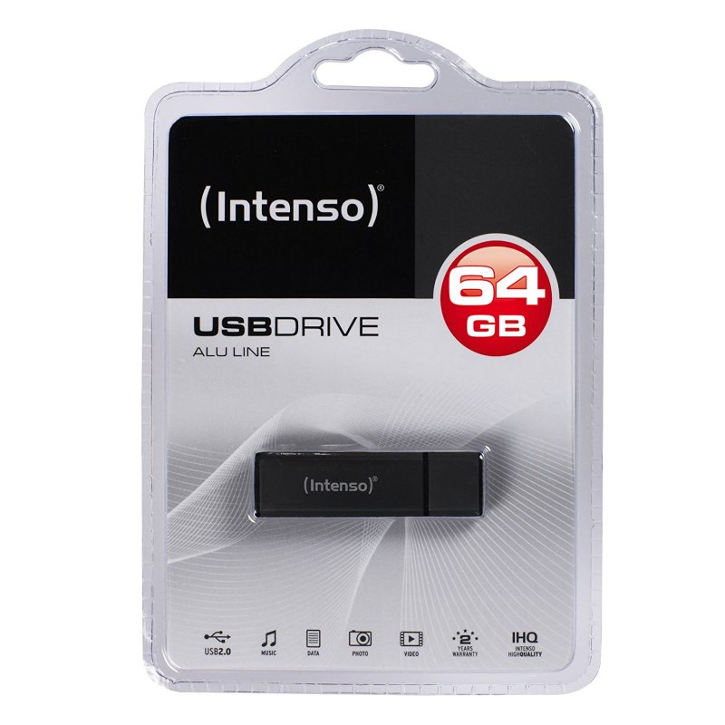 Intenso 3521491 Lápiz USB 2.0 Alu 64GB Antracite - Imagem de Detalhe 6