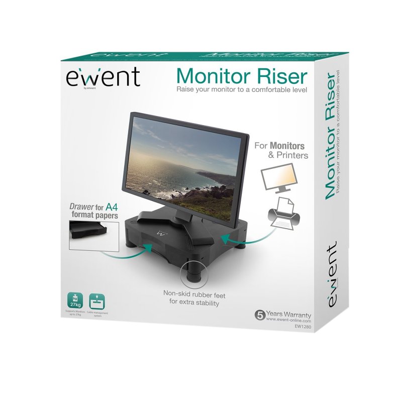 EWENT EW1280 Caixa plástica Elevador suporte/Monitor - Imagem de Detalhe 9