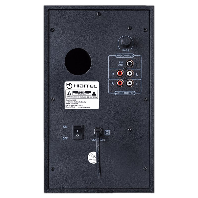 Hiditec Altifalantes 2.1 Multimédia H400 40W Blt Radi - Imagem de Detalhe 9