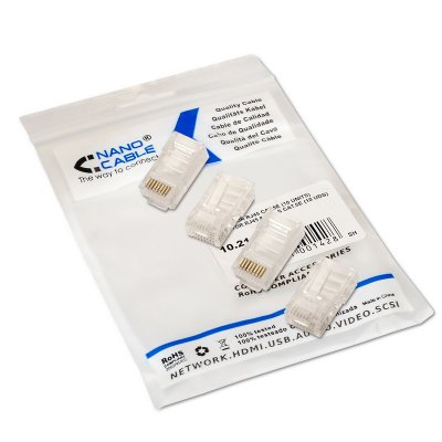 Nanocable Conector RJ45 Categoria 5 UTP 100 Unidades - Imagem de Detalhe 6