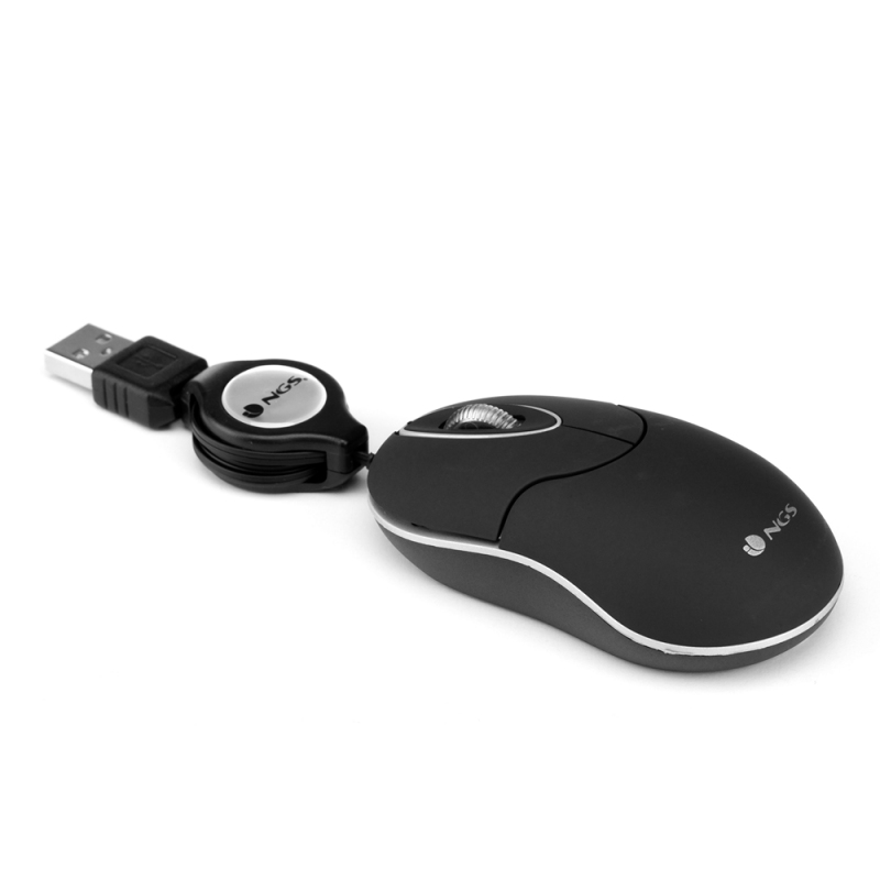 NGS Rato Retrátil SINBLACK 1000dpi Preto - Imagem de Detalhe 8