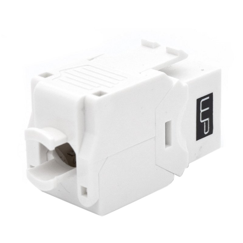 WP Keystone Cat. 6a UTP RJ45/Fêmea Branco - Imagem de Detalhe 3