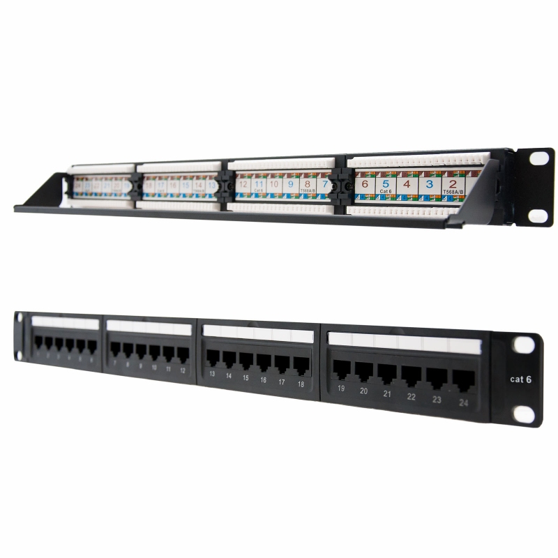 Nanocable Painel de Patch 24P CAT.6 UTP 19"1U Dual - Imagem de Detalhe 5