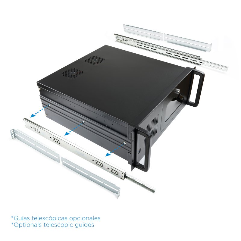 Tooq Caixa RACK-406N-USB3 4U 19" ATX Sem F.A Preto - Imagem de Detalhe 9