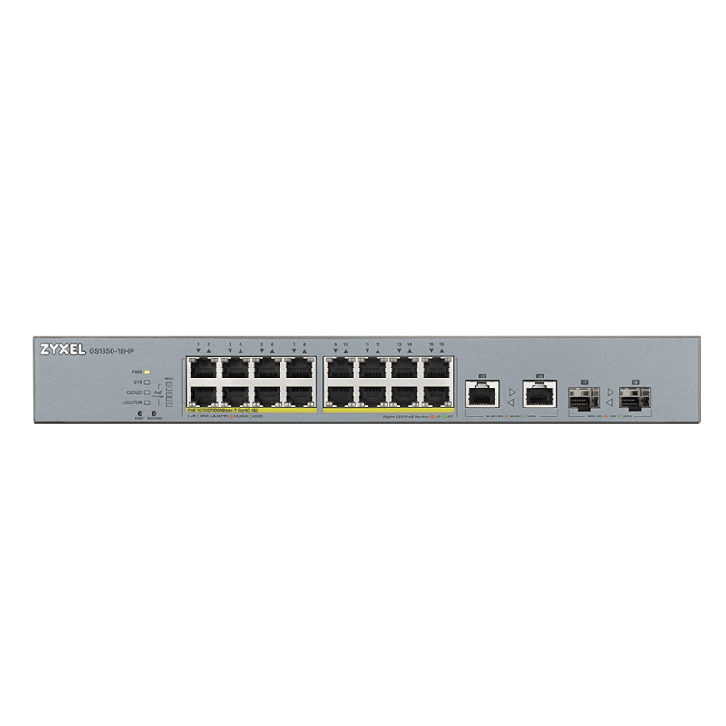 ZyXEL GS1350-18HP Switch 16xGB PoE 2xSFP 250W - Imagem de Detalhe 7