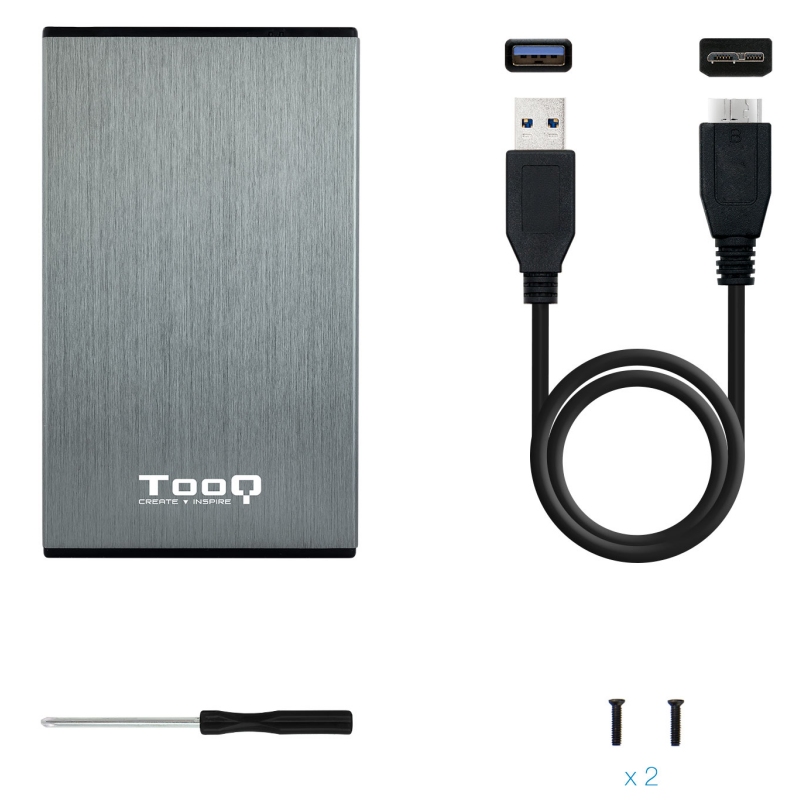 Tooq TQE-2527G Caixa HDD 2.5" USB 3.1 Gen1/USB 3.0 - Imagem de Detalhe 9