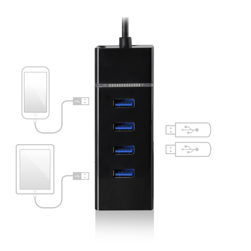 Ewent E1137 HUB USB TIPO C 4 PORTAS USB 3.1 - Imagem de Detalhe 5