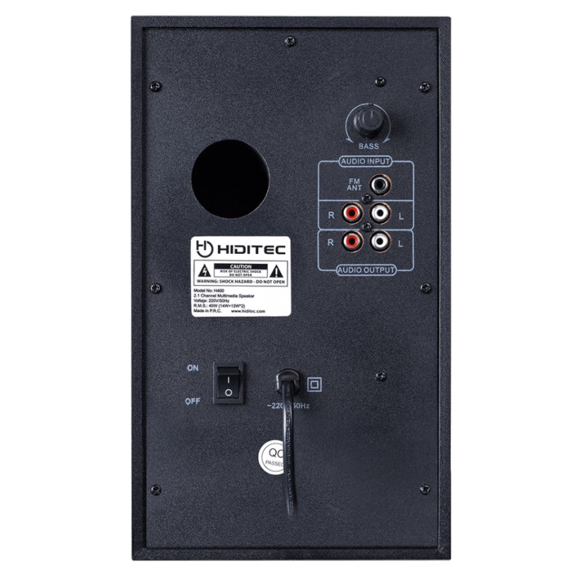 Hiditec Altavoz 2.1 H400 EDIÇÃO ESCURA - Imagem de Detalhe 8