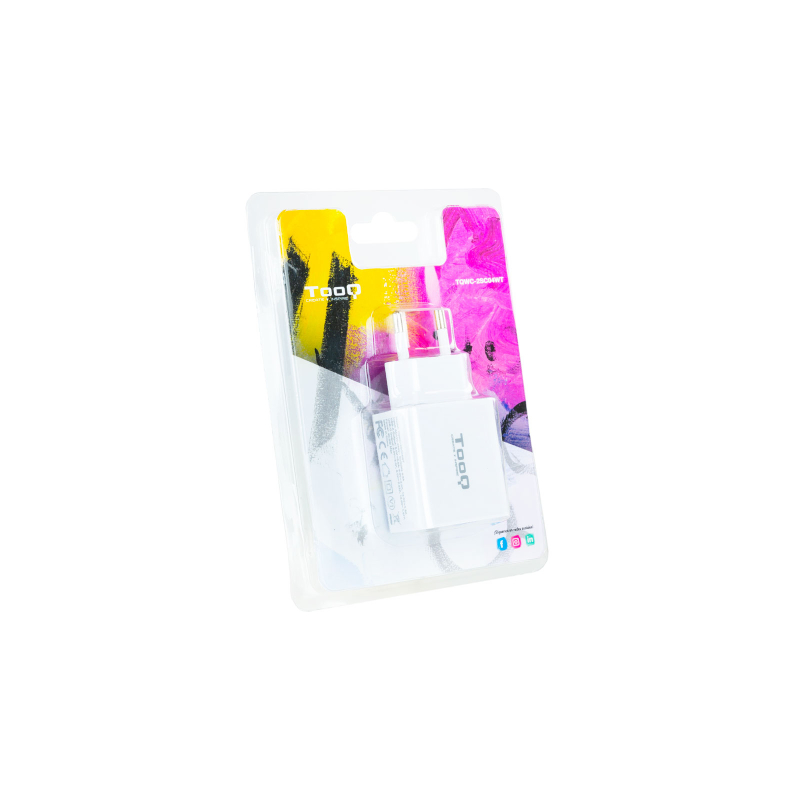 Tooq Carregador de parede duplo USB-C PD+ USB A - Imagem de Detalhe 9