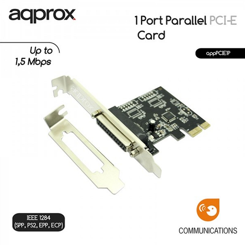 approx! APPPCIE1P Tarj. Cont. 1 Paralelo PCI-E LP&HP - Imagem de Detalhe 8
