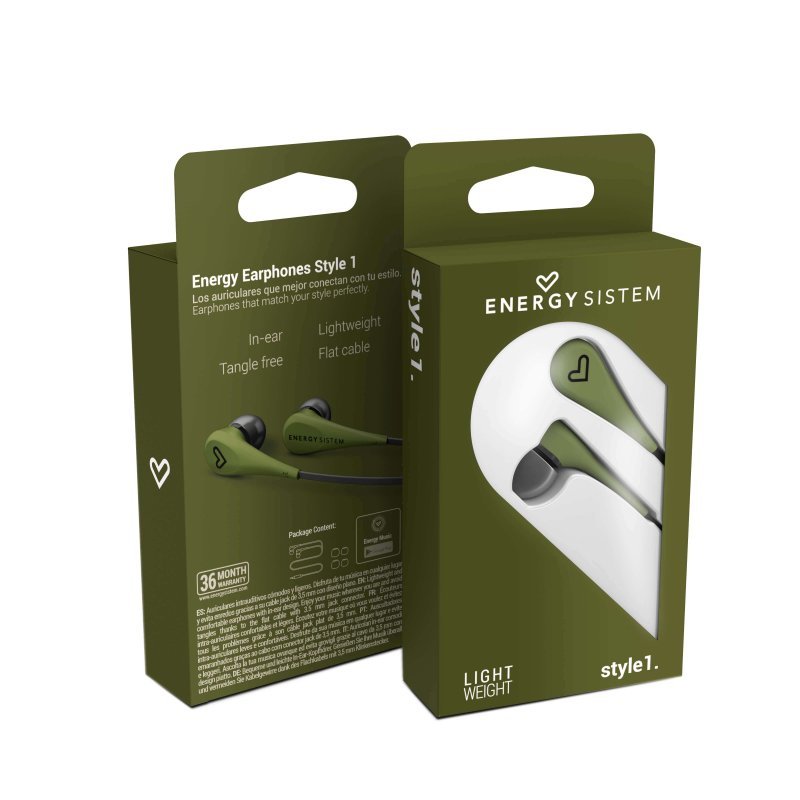 Energy Sistem Auricular Intrauditivo Style 1 Verde - Imagem de Detalhe 12
