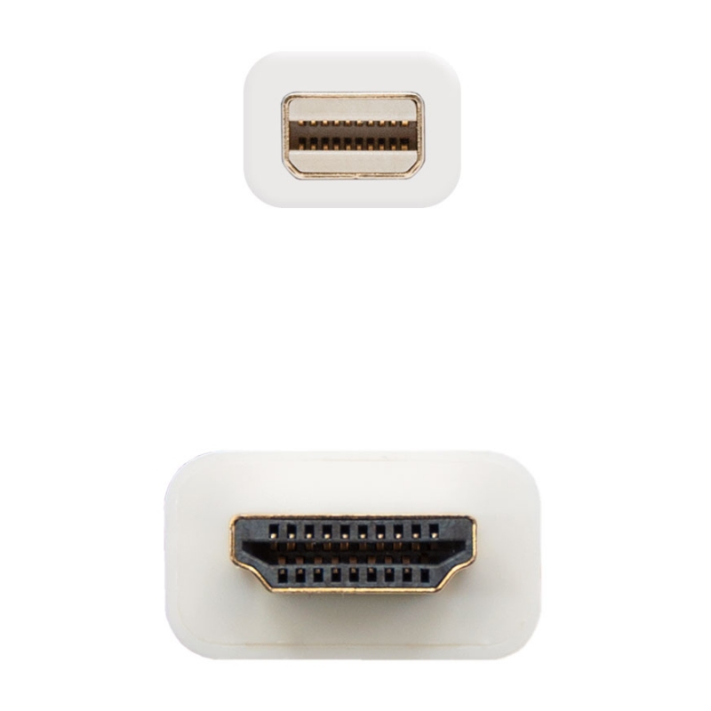 Nanocable Cabo Conversor Mini DP/ HDMI 2 M Branco - Imagem de Detalhe 8