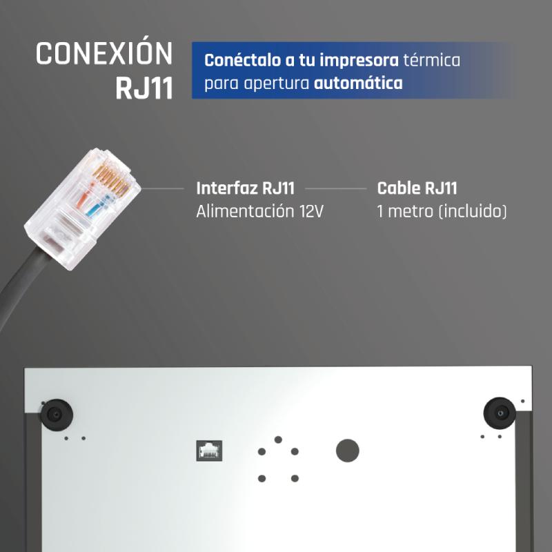 iggual Cajón Portamonedas IRON-50 42cm 5+8 preto - Imagem de Detalhe 27