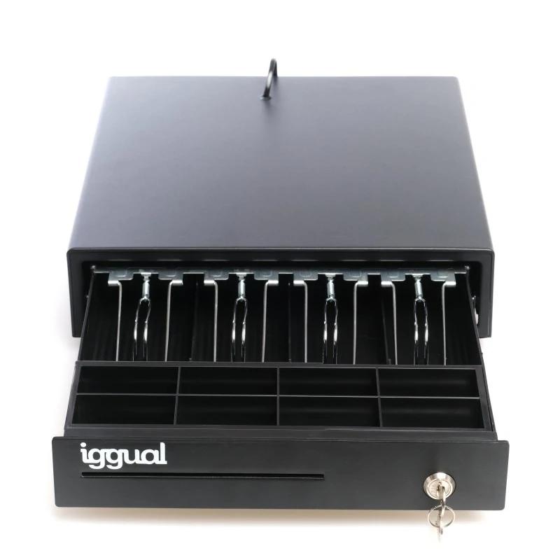 iggual Cajón Portamonedas IRON-15 37cm 4+8 preto - Imagem de Detalhe 24