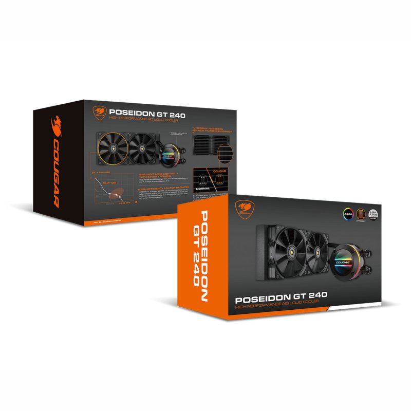 Cougar Ref. Líquido. Poseidon-GT240 ARGB - Imagem de Detalhe 1