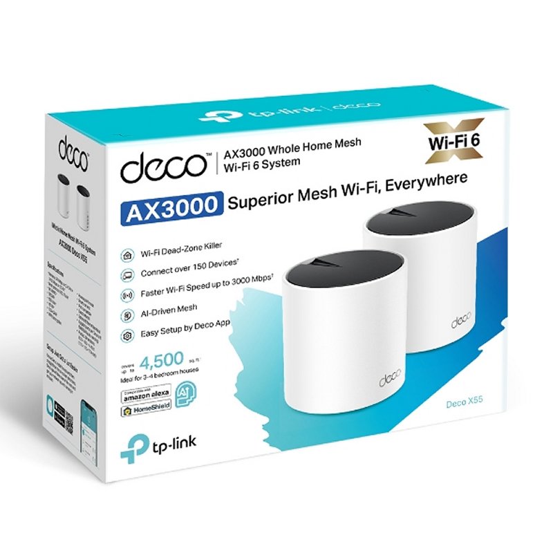 TP-Link Deco X55(2-pack) WiFi6 AX3000 Dual Mesh - Imagem de Detalhe 4