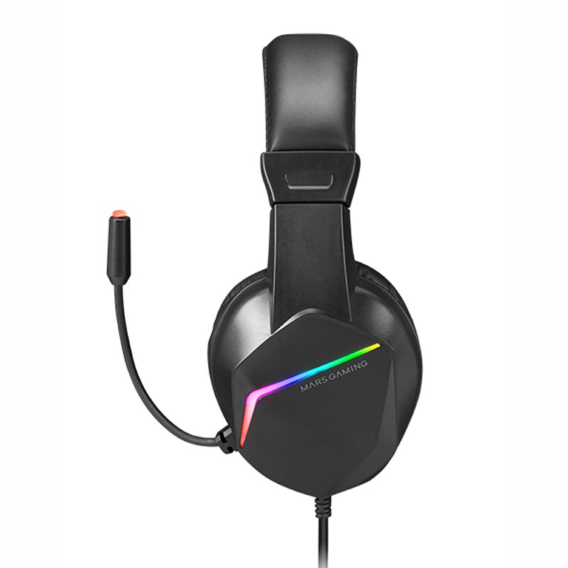 MARS GAMING Aur+micro MH122 FRGB Cancelamento de ruído Preto - Imagem de Detalhe 3