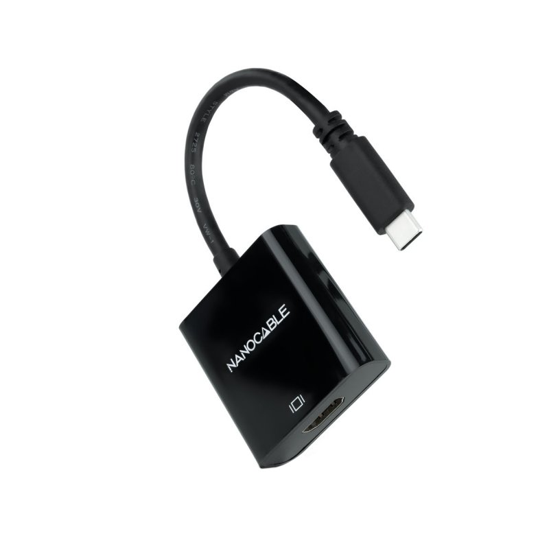 Nanocable Conversor USB-C/M a HDMI/H Preto 15cm - Imagem de Detalhe 3